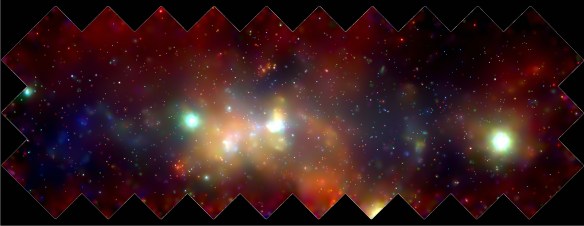 Chandra X-ray image of the center of our Milky Way Galaxy.  Credit: NASA/Wang et al. 2002.